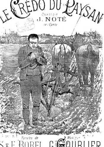 Le credo du paysan Partitions gratuites